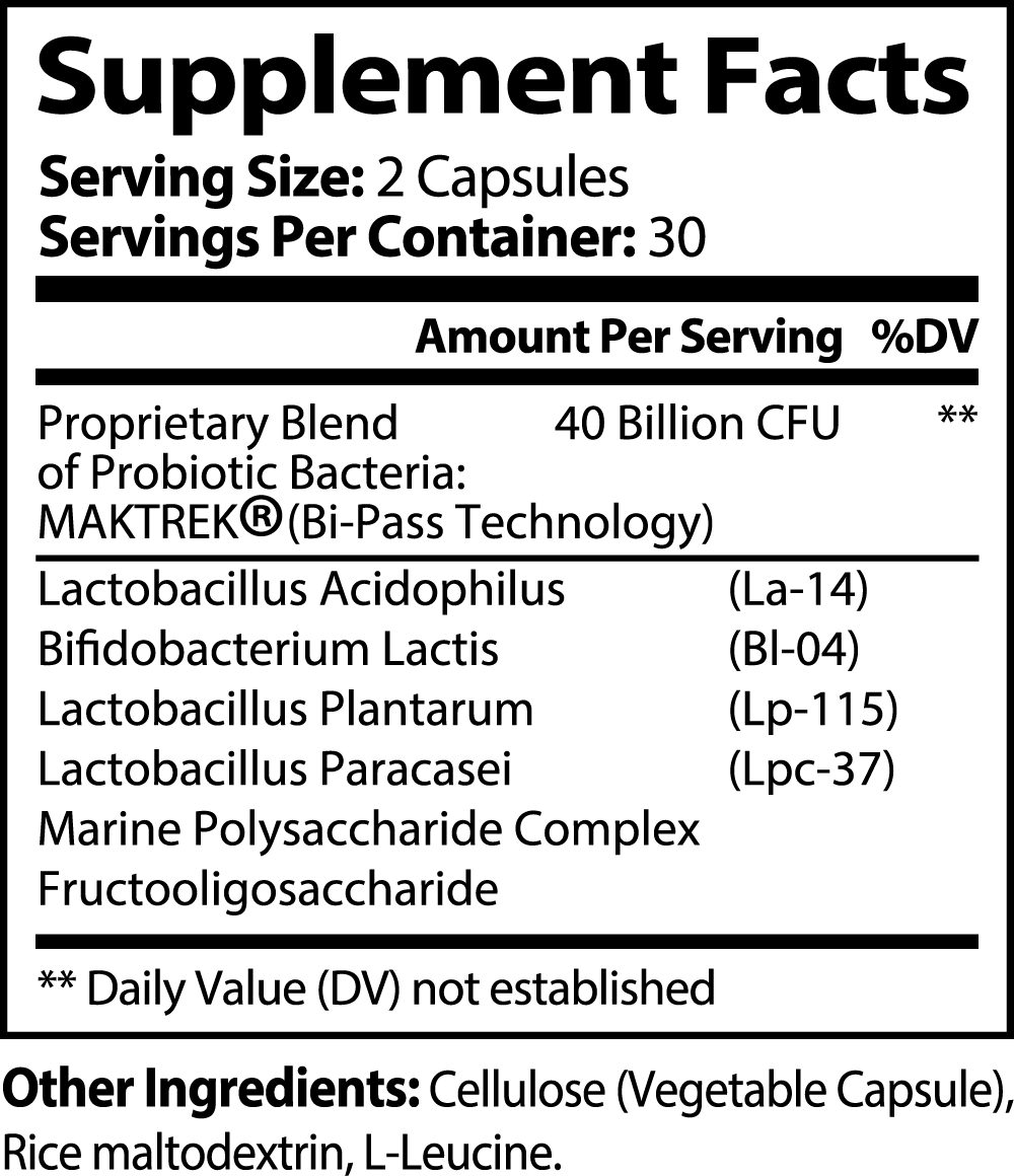 VitaManLife Probiotic 40 Billion with Prebiotics